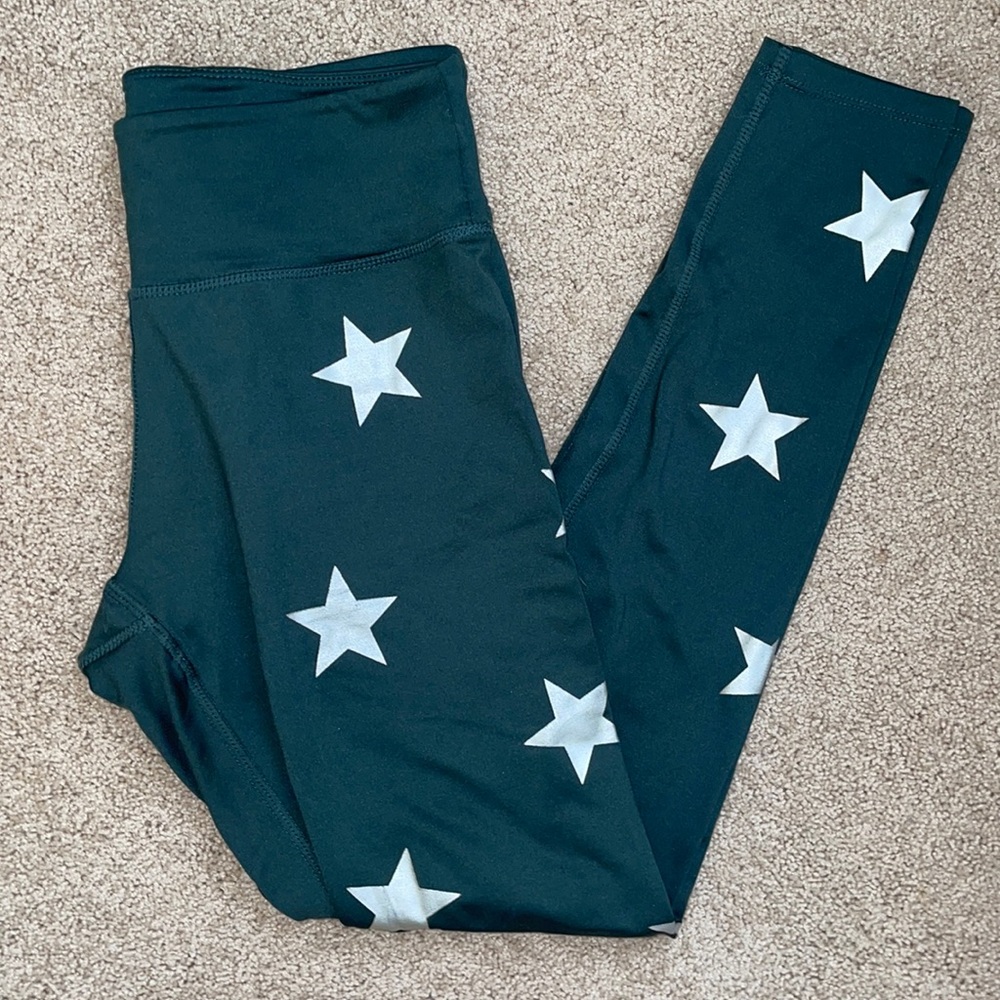 COPY - Green and star leggings